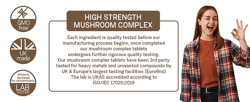 Thumbnail: Mushroom Complex - Lions Mane + Cordyceps Chaga Reishi Shiitak,Maitake Mushroom