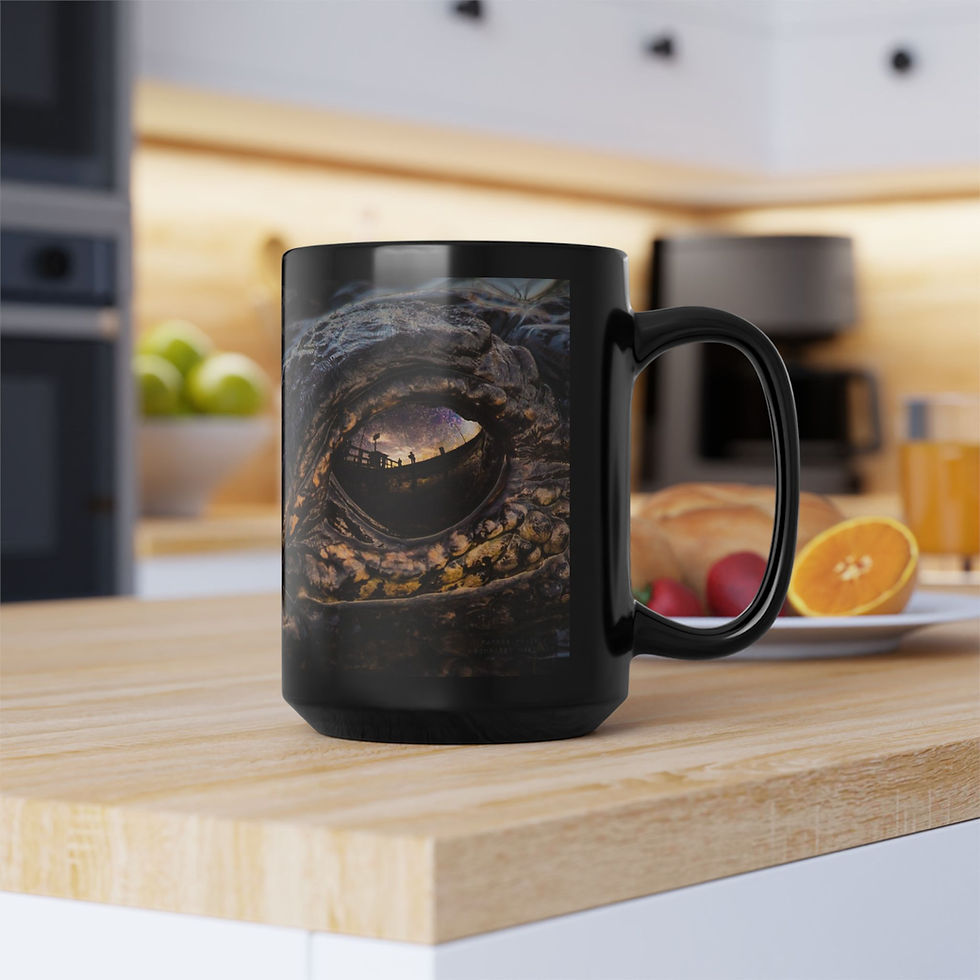 Thumbnail: Eye of the Gator Black Mug, 15oz