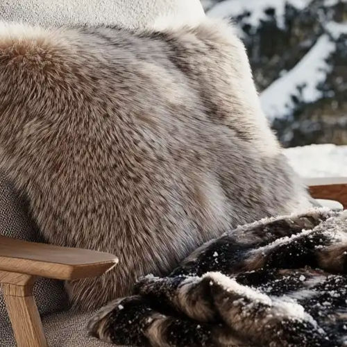 Miniaturbild: Alba Villa Collection – Libre 40x60 cm, Jacquard-Samt Hellbeige/Gold/Rosa