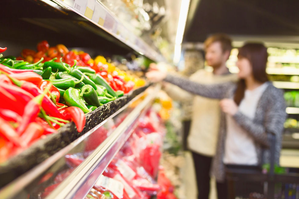 Grocery Shopping Scene