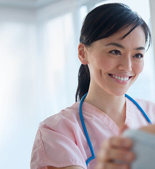 Krankenschwester Gespräch mit Patienten