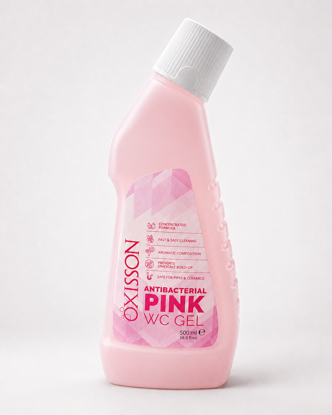 Safi ya choo ya pink yenye antibacterial Oxisson
