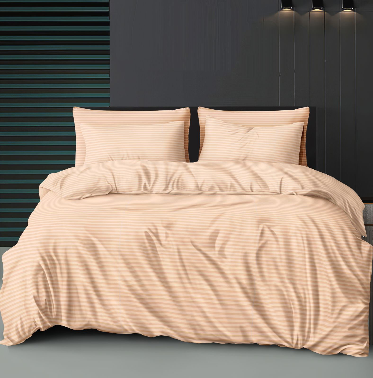 Sheet with an elastic band Vanilla Cream 200x200x20 SiegfriedKummer