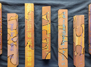 Closeup of Trauma piece