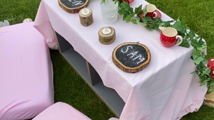 Enchanted Forest Table Set Up