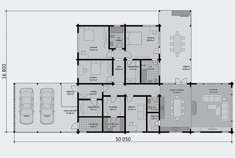 Thumbnail: House "Legkost" 313.2 m2