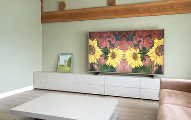 tv kast van 6 meter op maat in de woonkamer