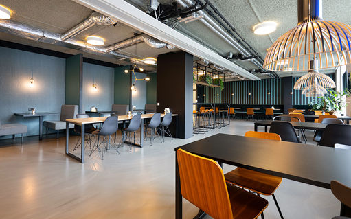 Professionele projectfoto van moderne kantoorruimte in Amsterdam