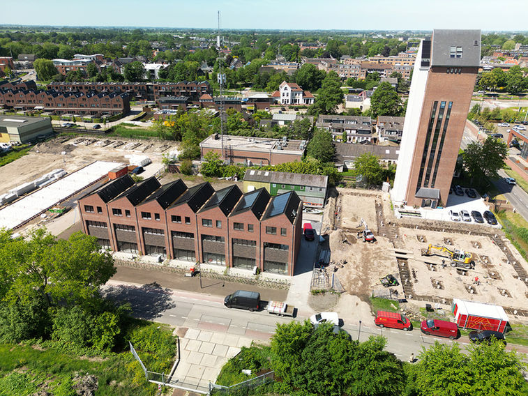 Dronefoto's van een opgeleverd vastgoed project in Aalsmeer