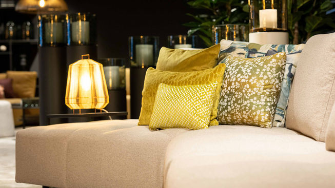 Interieurfoto's van de showroom bij Haans Lifestyle in de Woonindustrie in Nieuwegein