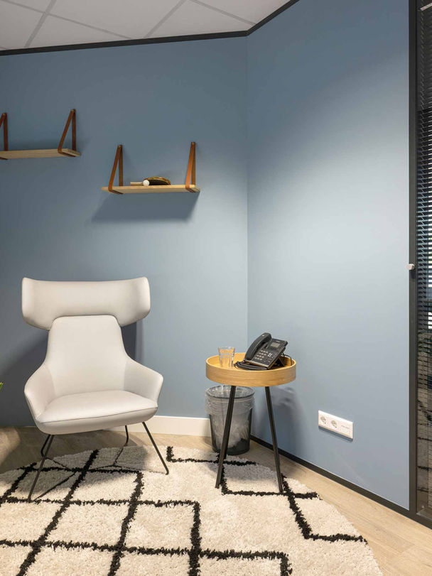 Interieurfotografie van een opnieuw ingericht kantoor van deze tijd