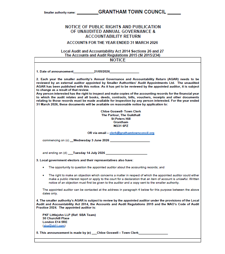 Notice of Public Rights