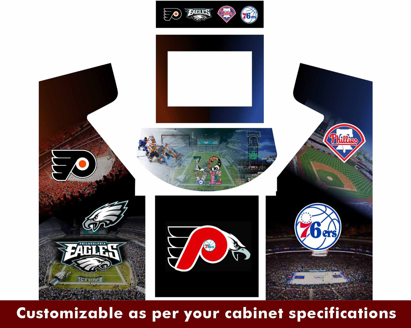 Philadelphia Teams v2 Arcade Graphics