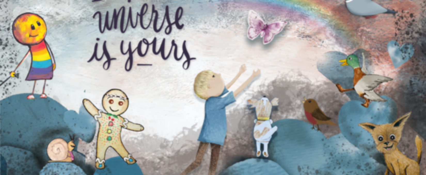 Creative illustration and design work of a collage of book illustrations by Leanne Mansfield, digital designer and artist