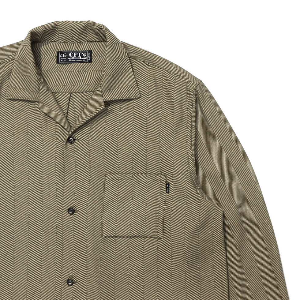 サムネイル： "BIG HERRINGBONE OC WIDE SHIRT / LAX”