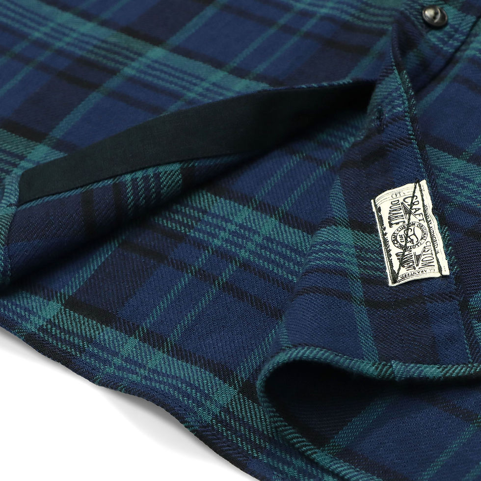 Thumbnail: "TARTAN FLANNEL CHECK SHIRT / CLAY"