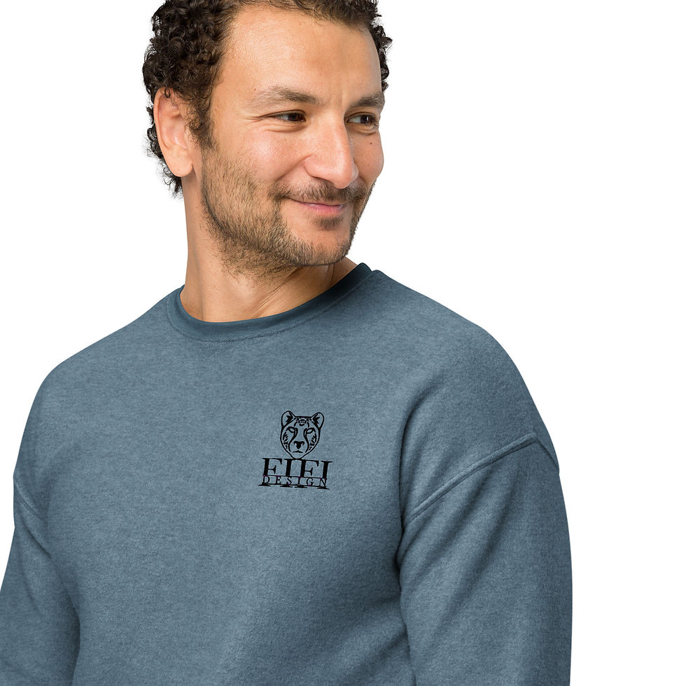 Thumbnail: Unisex sueded fleece sweatshirt