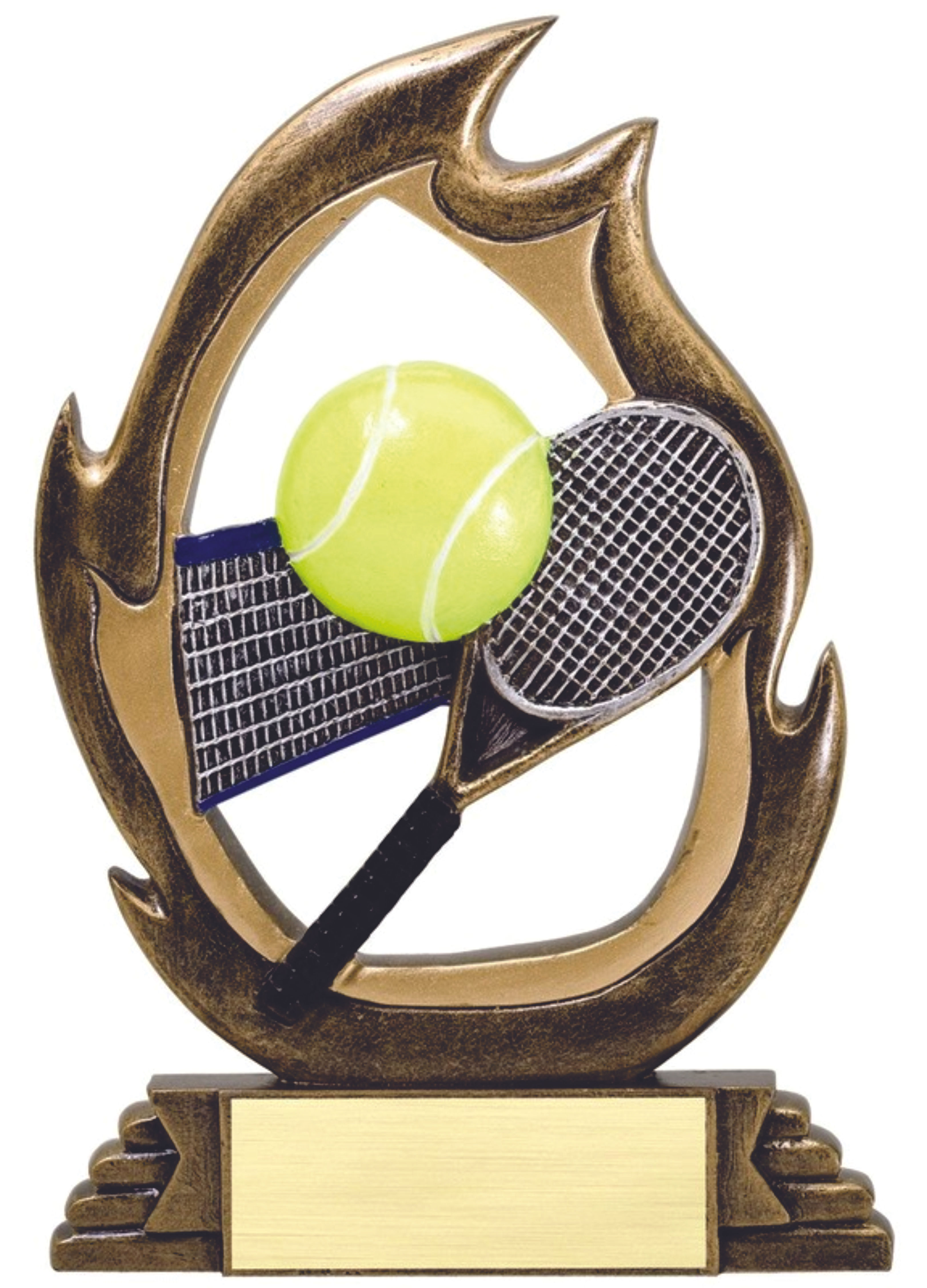 Flame Series Resin Tennis Trophy  (RFL15B)