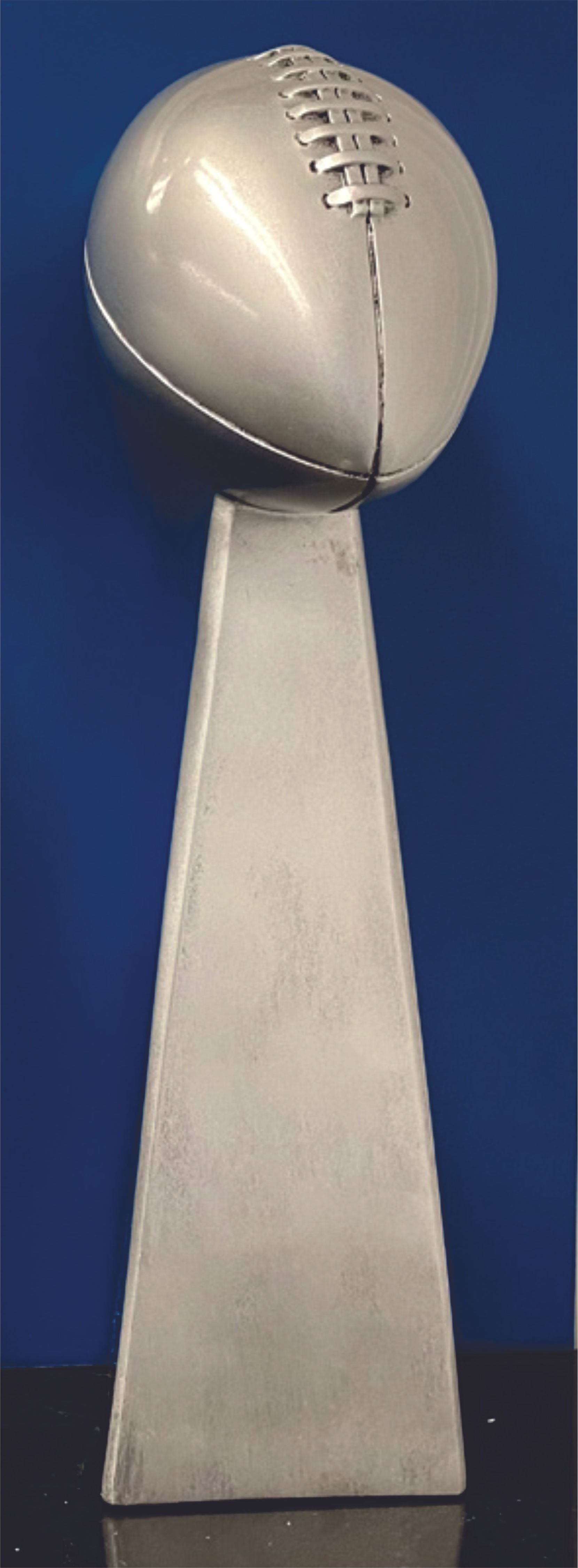 End Zone (Industrial Silver) Fantasy Football Trophy