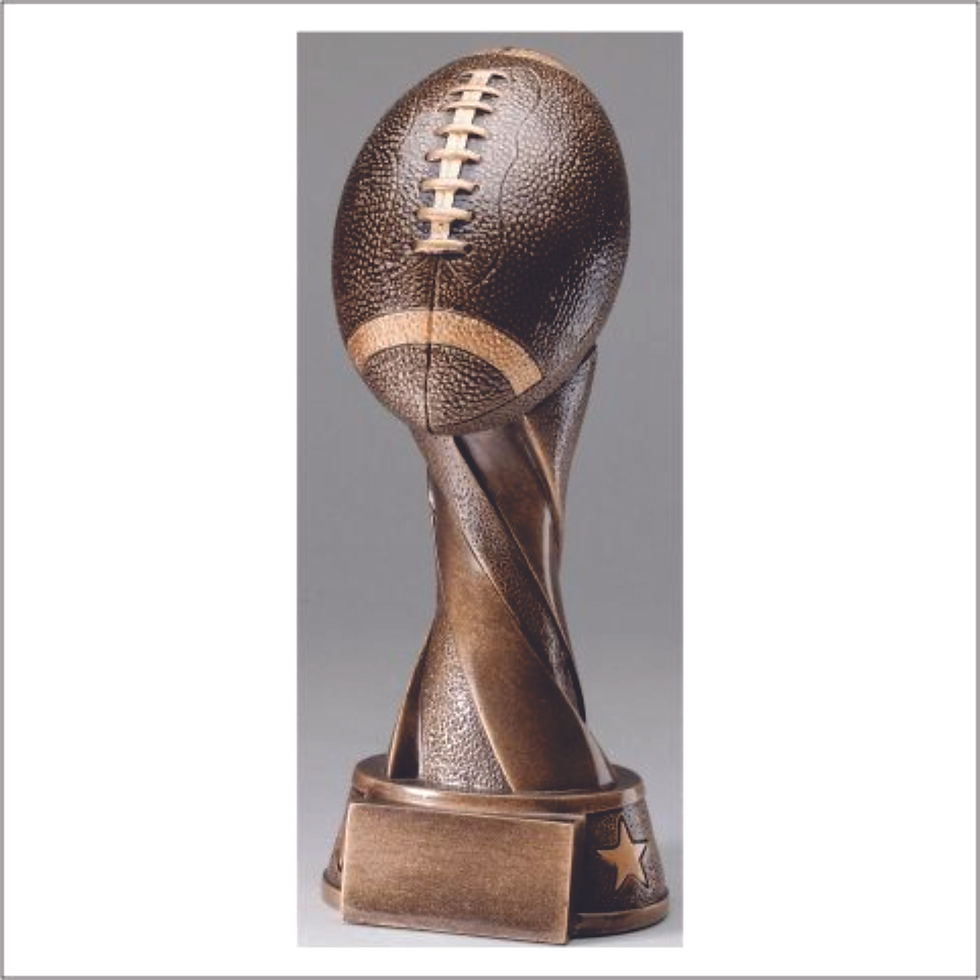 Thumbnail: Spiral Series Resin Football Trophy