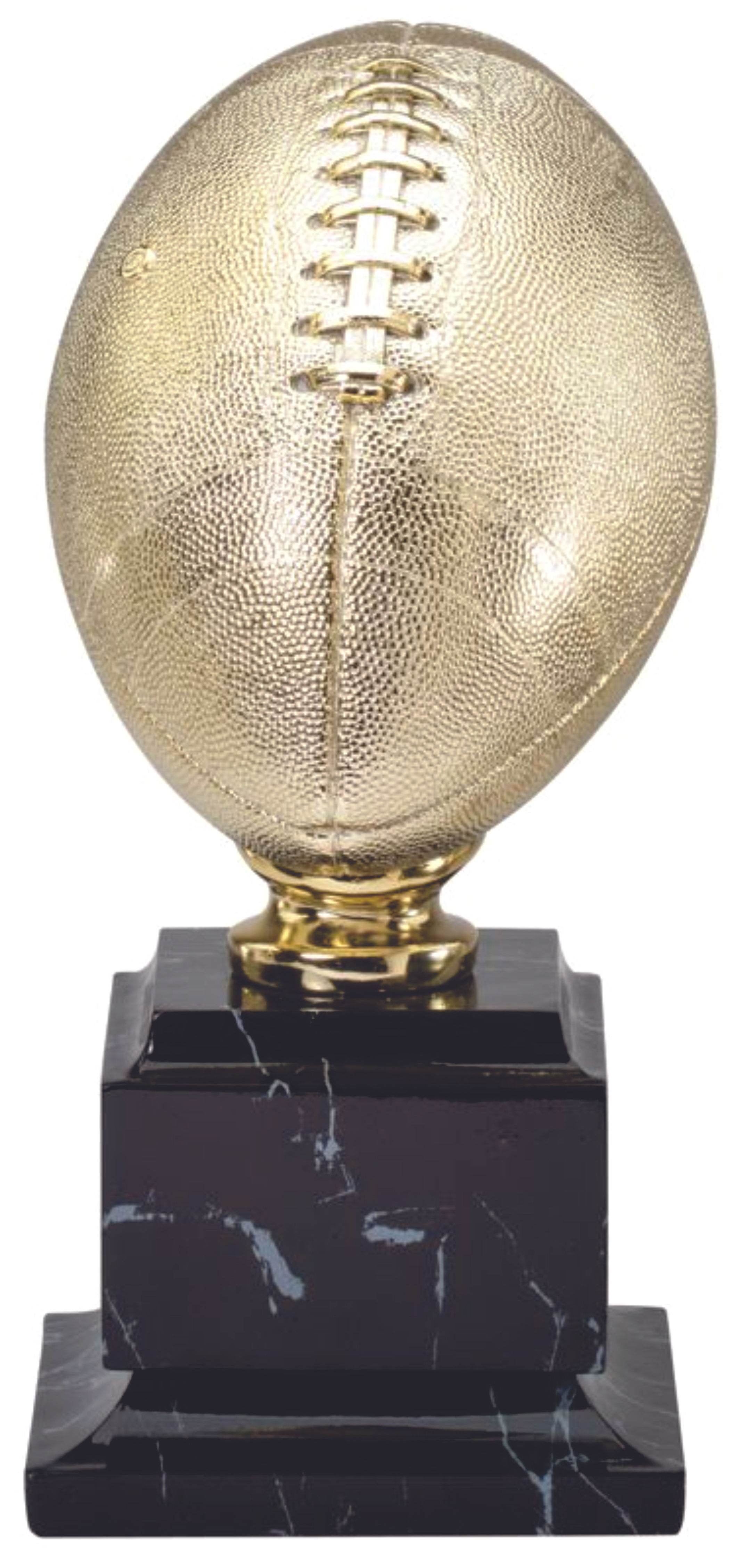 Large Gold Football with Wooden Base (RF-7030-01-BM)
