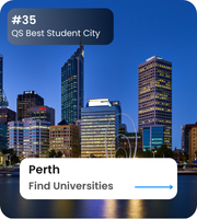 Perth is ranked 35 according to QS as best student city