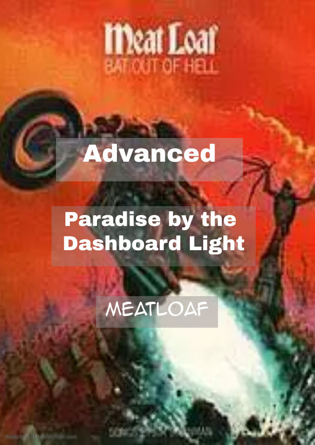 Paradise by the Dashboard Light - Meatloaf - Standard Notation