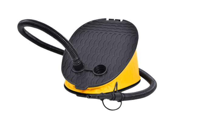 משאבת רגליים צהובה ושחורה