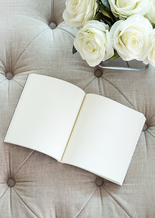Roses and blank pages