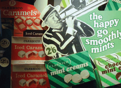 Vintage candy packages from London’s Museum of Brands, Packaging and Advertising. Photo by Rick Poynor