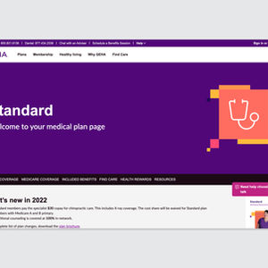 Standard Plan new member onboarding web page