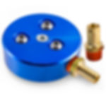 Ohio Diesel Parts Diesel/Gas Fuel Tank Sump Kit with 1/2" and 5/8" Barbs (Blue)