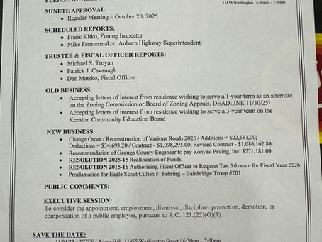 11-3-25 meeting AGENDA