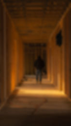 Wood framing hallway