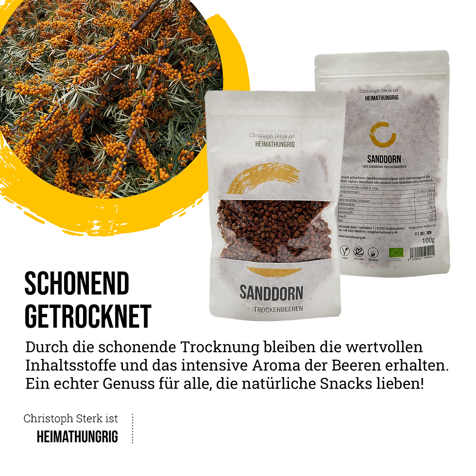 Miniaturbild: Sanddorn Trockenbeeren Bio 100 g