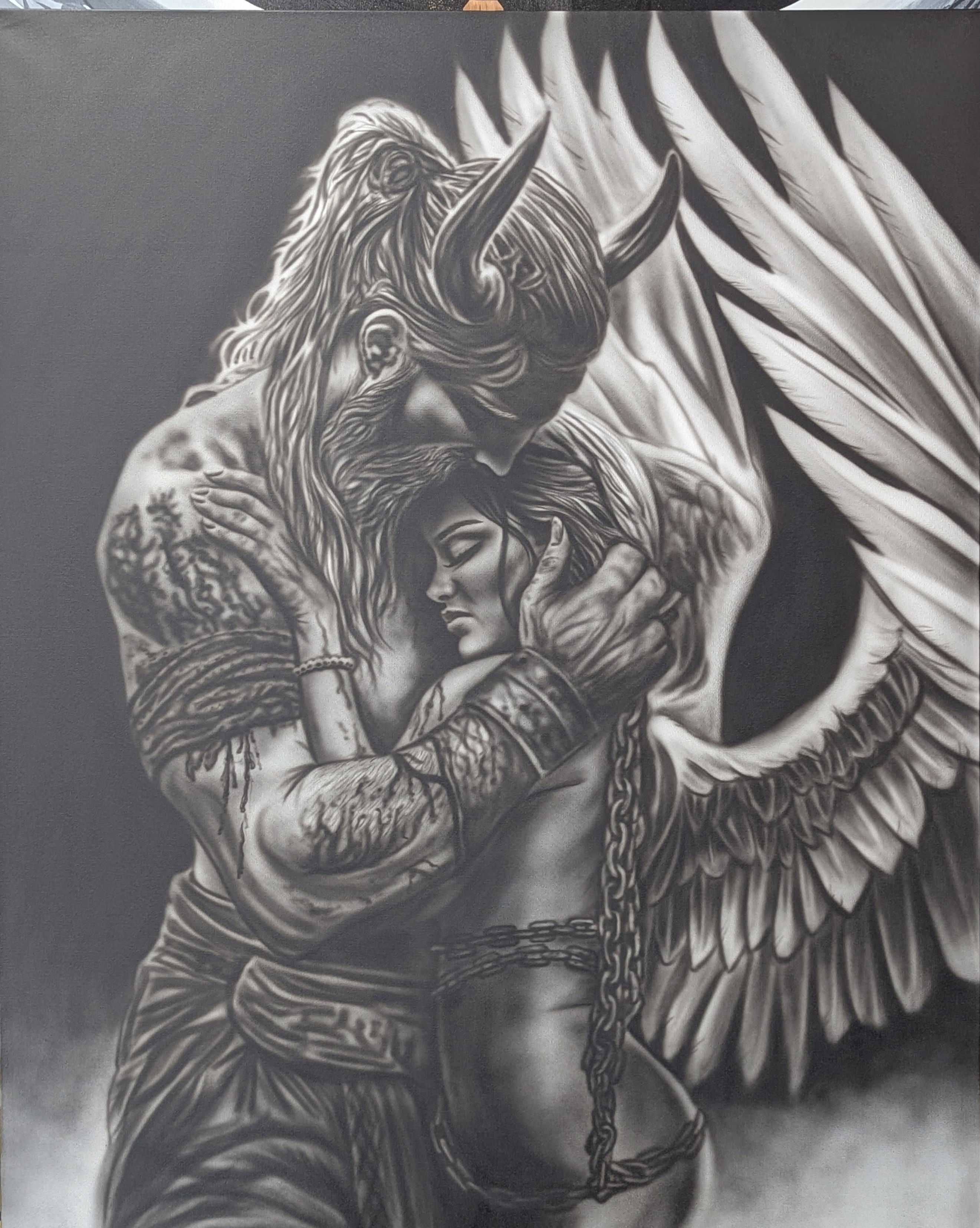 Airbrush Angels and Demons