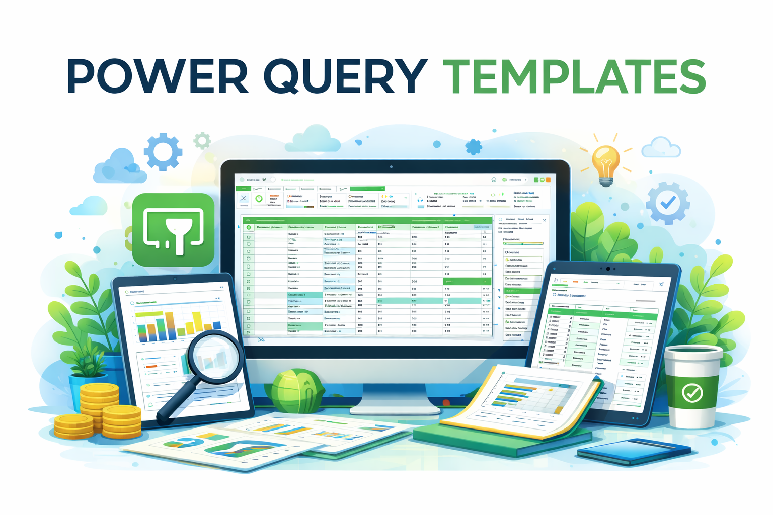 Powerchart Query Template Example Power Query Templates | Excelized