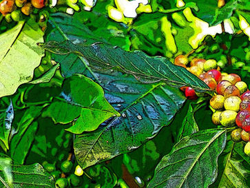 高松コーヒーショップ装飾モザイク