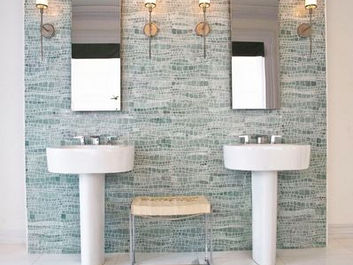 大理石モザイク「 Sinus / サイネス シリーズ」MingGreen