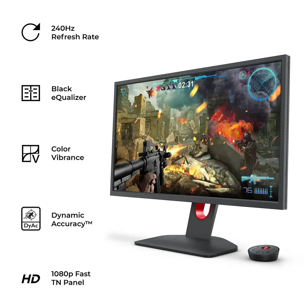 Miniatura: Monitor para juegos BenQ ZOWIE ZOWIE XL2540K 24,5" 16:9 240Hz TN