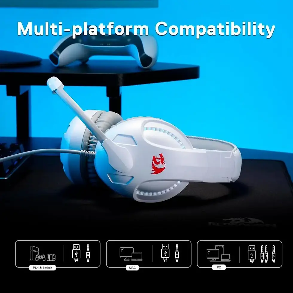 Miniatura: Audifono Gamer Redragon Cronus H211 Rgb White