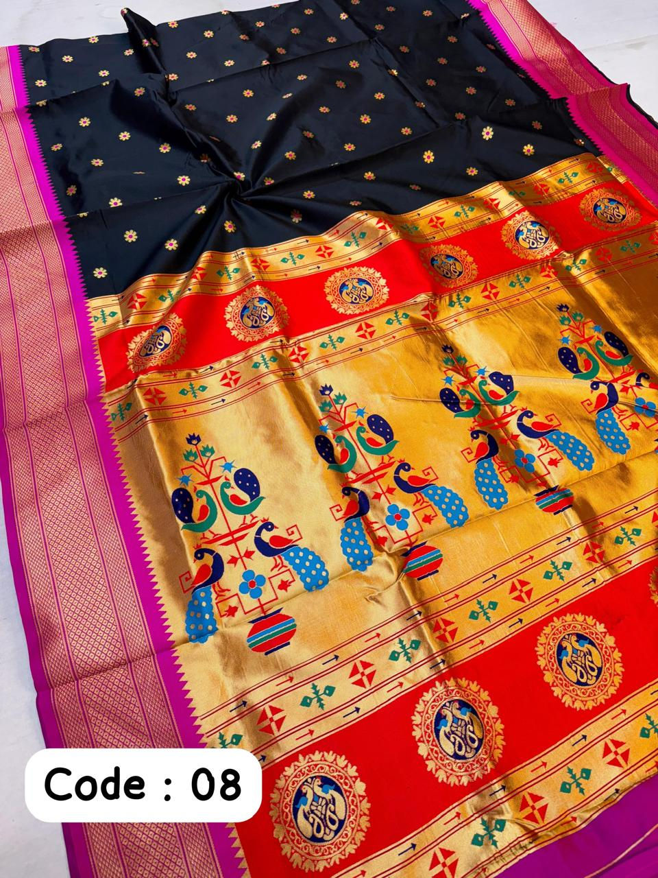 Thumbnail: Semi Silk Paithani