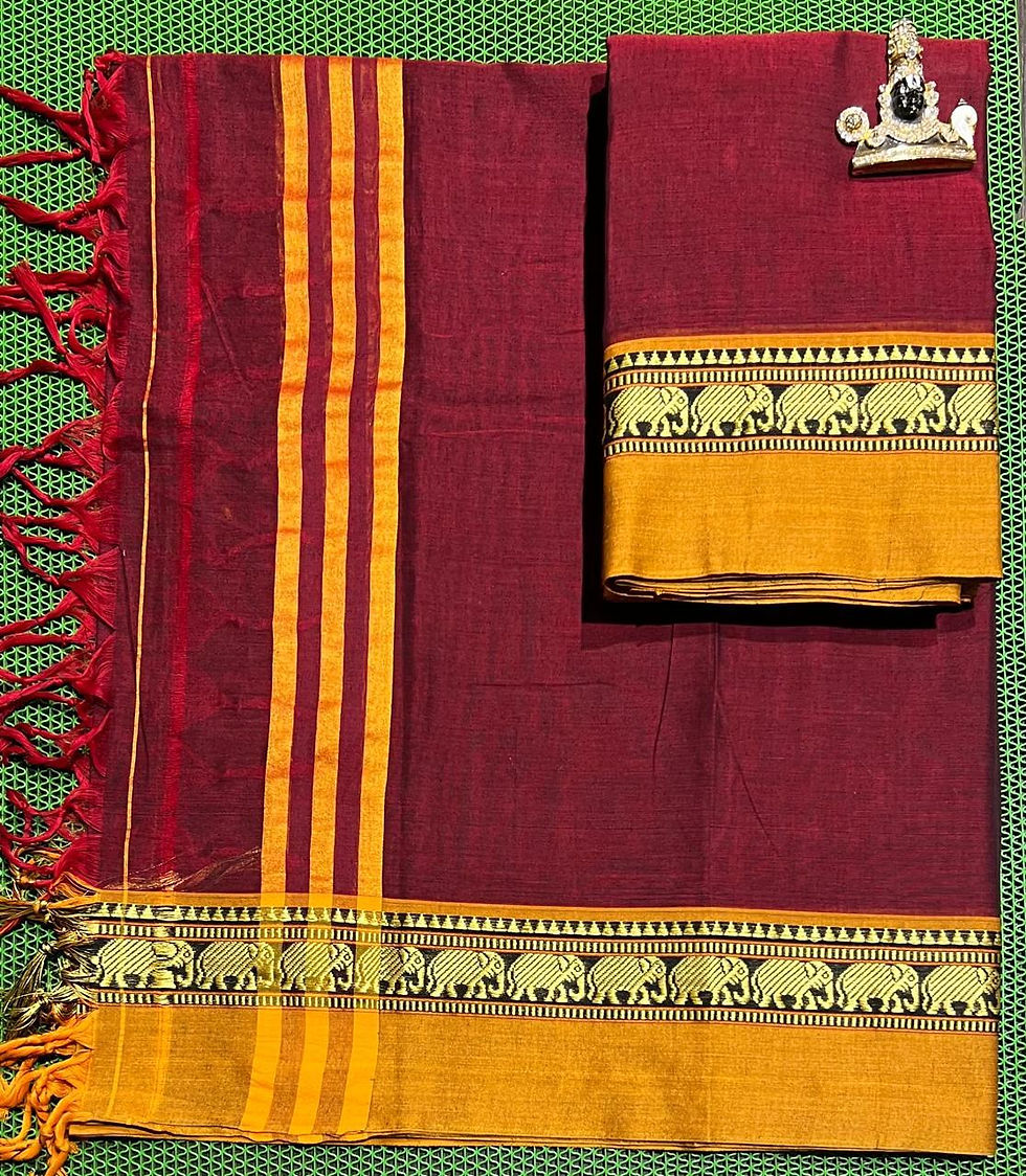 Thumbnail: Ikkat Border Dress Material Collection #004