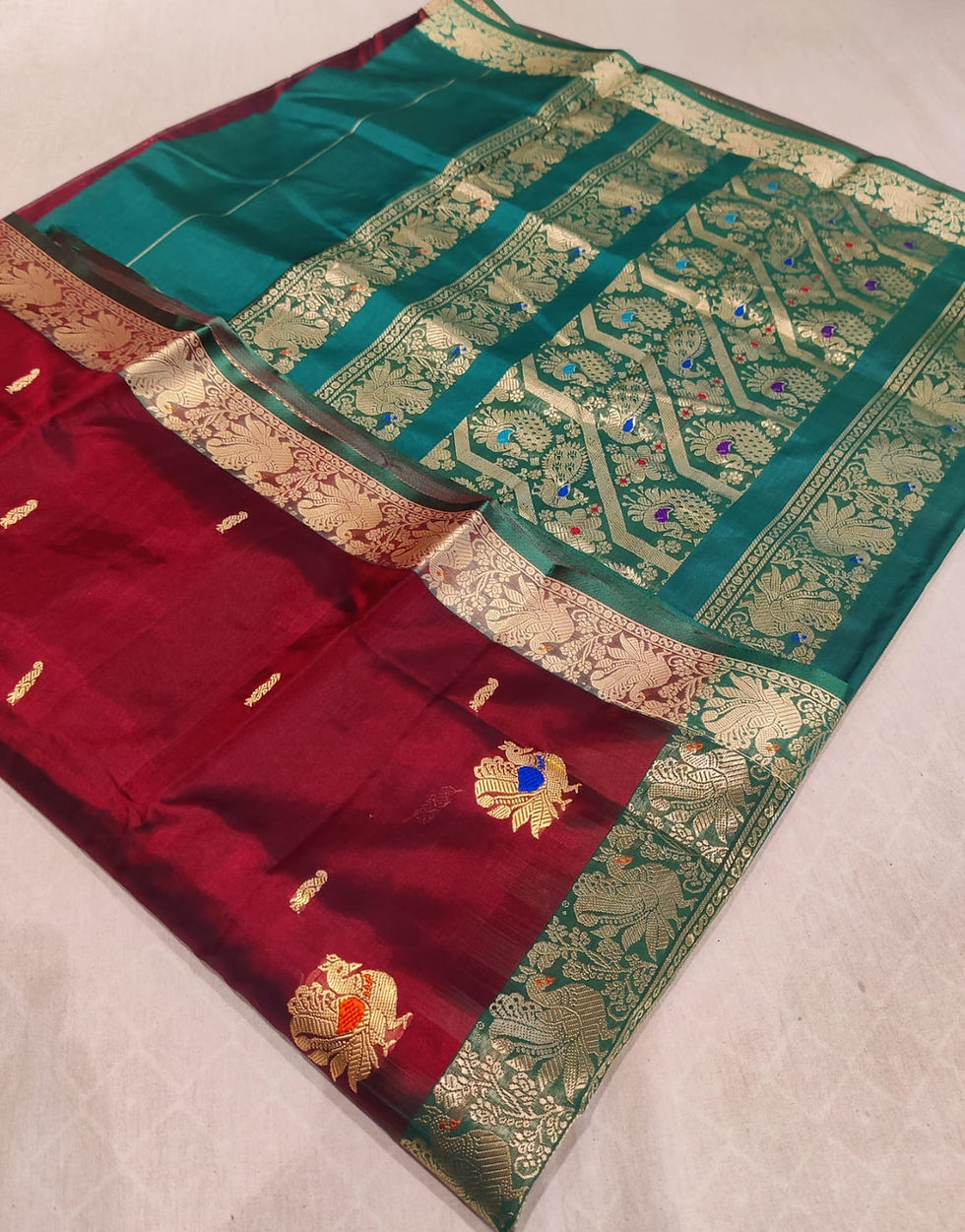 Thumbnail: Peshwai Pure Silk Saree Collection #003