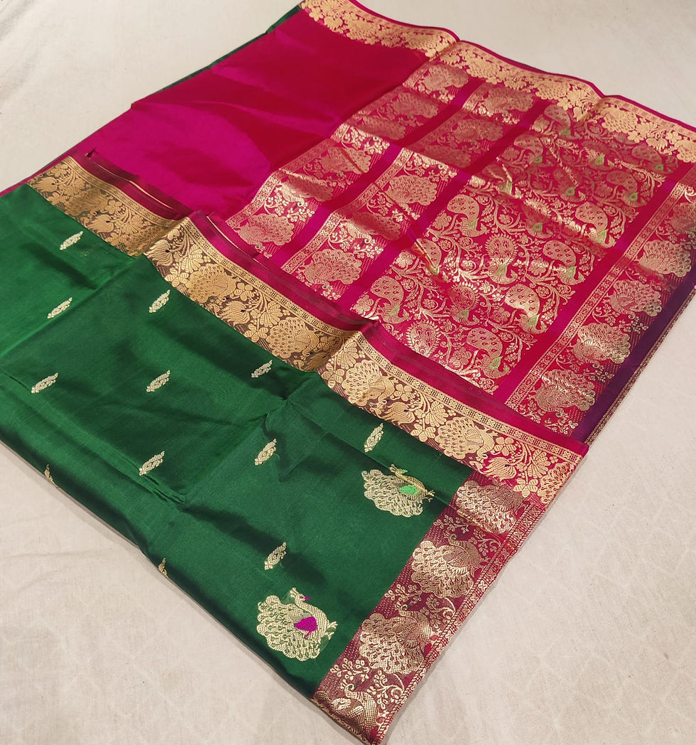 Thumbnail: Peshwai Pure Silk Saree