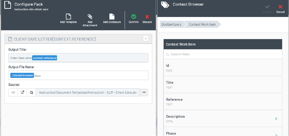 Specify browse and specify dynamic tags for document titles, filenames and storage locations