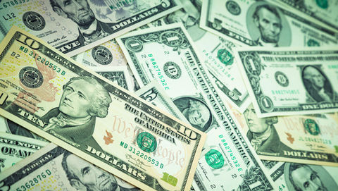 A load of dollar bills