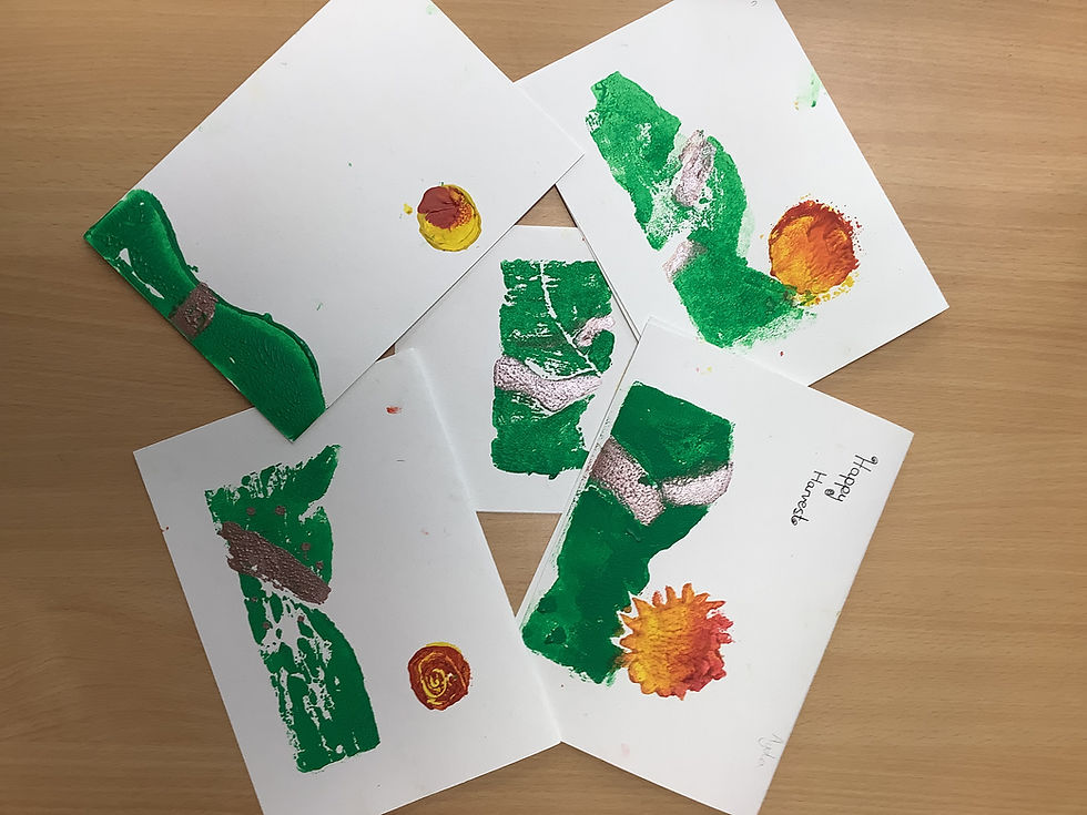 Backgrounds for harvest cards reduction printed in y6.