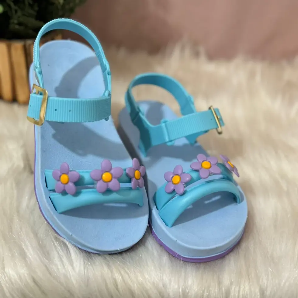 Miniatura: Sandália 3 Flores Infantil