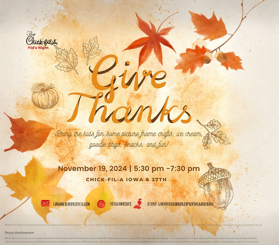 Kid's Night! - Give Thanks